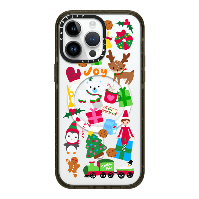 CASETiFY iPhone 14 Pro Max ケース ブラック インパクトケース MagSafe対応 Holiday Cheer casetify_artist