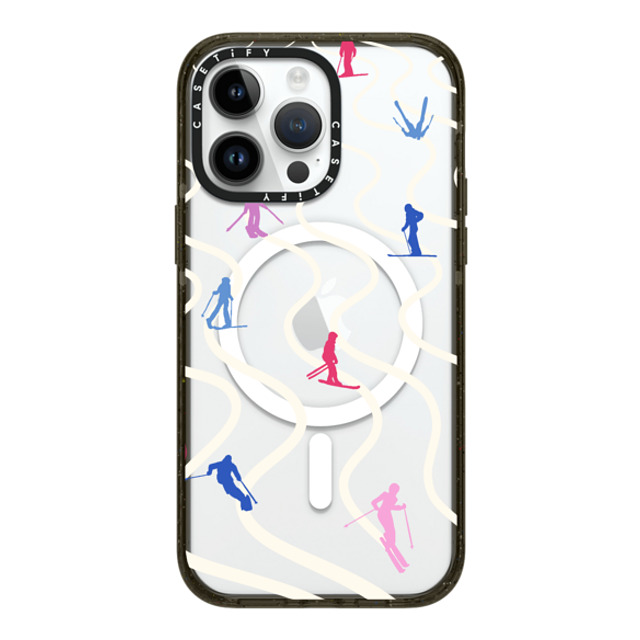 CASETiFY iPhone 14 Pro Max ケース ブラック インパクトケース MagSafe対応 Downhill Skiing casetify_artist