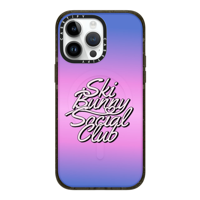 CASETiFY iPhone 14 Pro Max ケース ブラック インパクトケース MagSafe対応 Ski Bunny Social Club casetify_artist