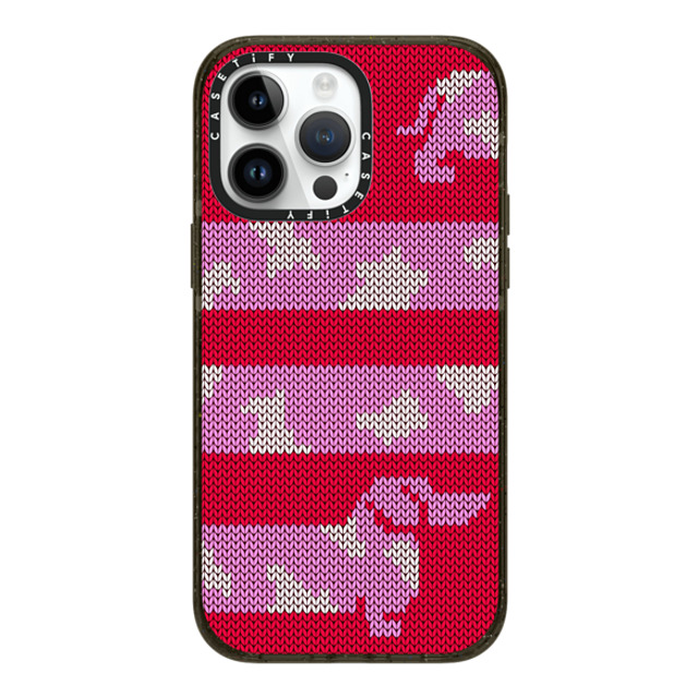 CASETiFY iPhone 14 Pro Max ケース ブラック インパクトケース MagSafe対応 Dachschund Sweater casetify_artist