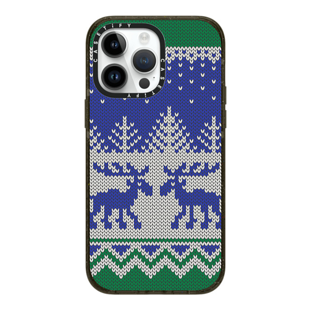 CASETiFY iPhone 14 Pro Max ケース ブラック インパクトケース MagSafe対応 Christ-Moose Sweater casetify_artist