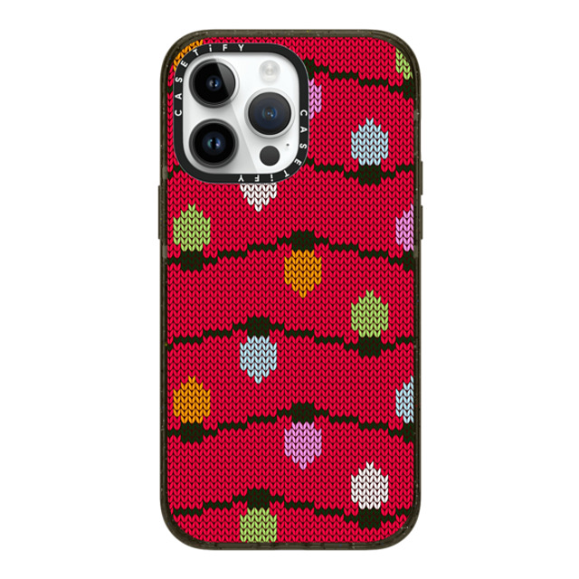 CASETiFY iPhone 14 Pro Max ケース ブラック インパクトケース MagSafe対応 Ugly Christmas Sweater casetify_artist