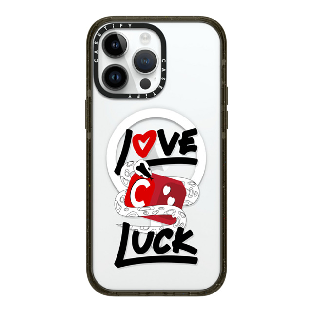 CASETiFY iPhone 14 Pro Max ケース ブラック インパクトケース MagSafe対応 Lucky Snake Dice casetify_artist