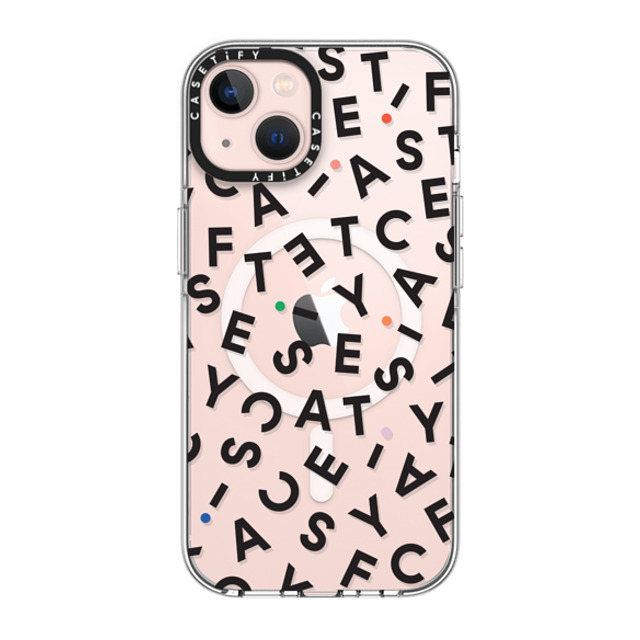 CASETiFY iPhone 13 ケース クリア クリア ケース MagSafe対応 モノグラム casetify_artist