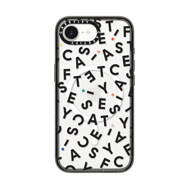 CASETiFY iPhone 16e ケース ブラック インパクトケース MagSafe対応 モノグラム casetify_artist Back to School CASETiFY iPhone 16e ケース ブラック インパクトケース MagSafe対応 モノグラム casetify_artist Back to School
