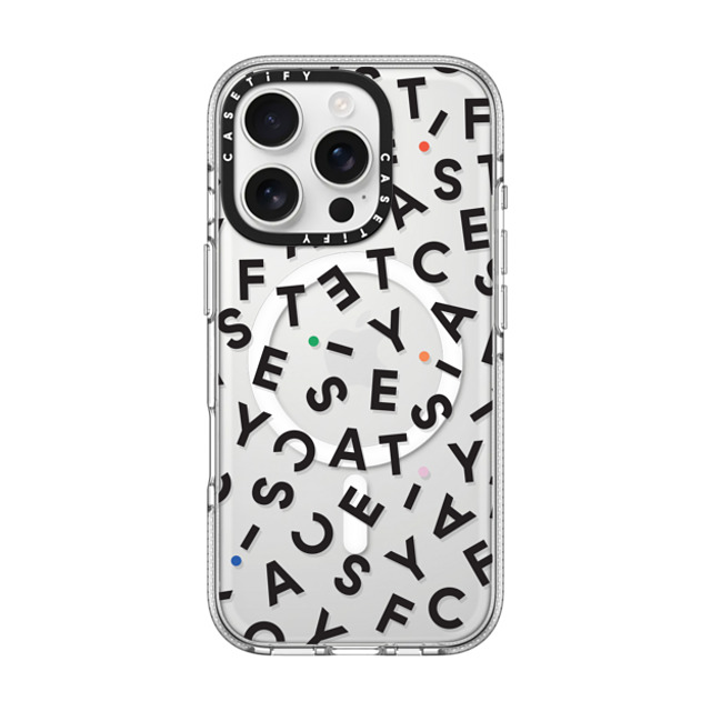 CASETiFY iPhone 16 Pro ケース クリア クリア ケース MagSafe対応 モノグラム casetify_artist