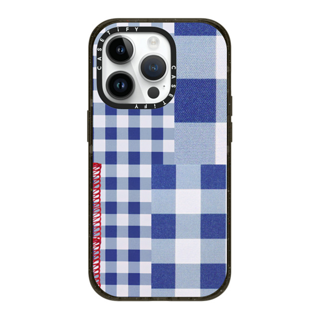 CASETiFY iPhone 14 Pro ケース ブラック インパクトケース MagSafe対応 Gingham Picnic casetify_artist