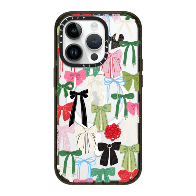 CASETiFY iPhone 14 Pro ケース ブラック インパクトケース MagSafe対応 Put A Bow On It casetify_artist