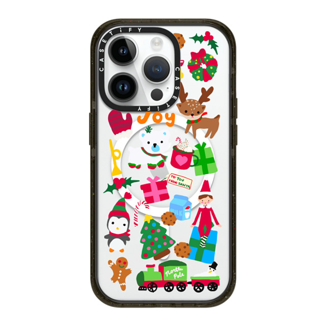 CASETiFY iPhone 14 Pro ケース ブラック インパクトケース MagSafe対応 Holiday Cheer casetify_artist