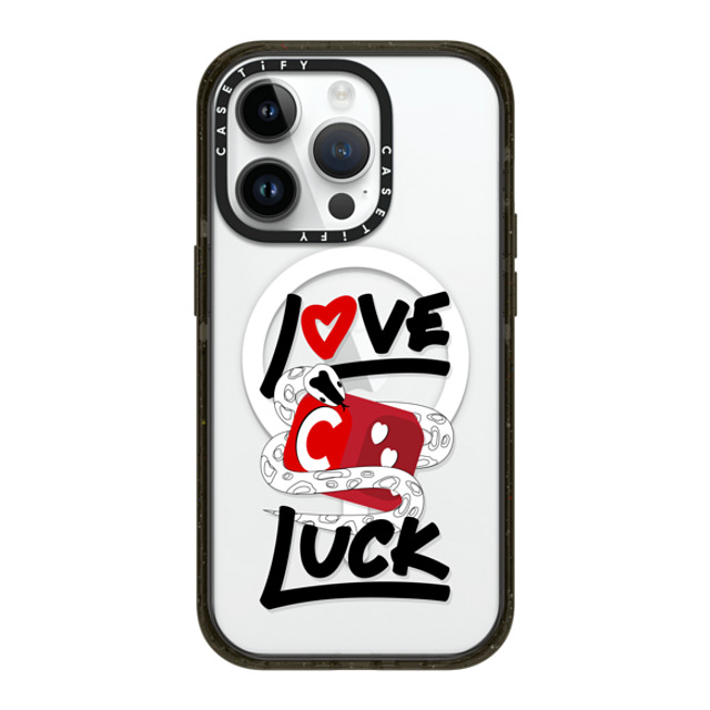 CASETiFY iPhone 14 Pro ケース ブラック インパクトケース MagSafe対応 Lucky Snake Dice casetify_artist