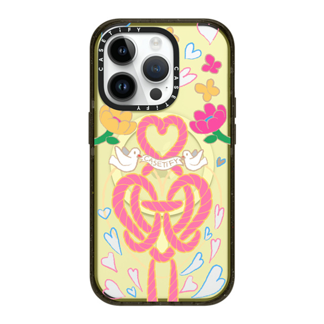 CASETiFY iPhone 14 Pro ケース ブラック インパクトケース MagSafe対応 LIANG YUAN Case casetify_artist