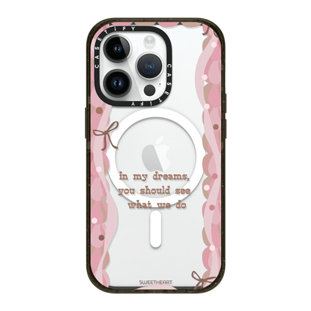 CASETiFY iPhone 14 Pro ケース Black インパクトケース MagSafe対応 Sweetheart quote case casetify_artist