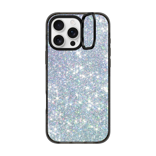 CASETiFY iPhone 16 Pro Max ケース ブラック インパクトリングスタンドケース MagSafe対応 GLITTER DREAM casetify_artist