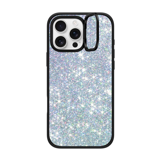 CASETiFY iPhone 16 Pro Max ケース マットブラック インパクトリングスタンドケース MagSafe対応 GLITTER DREAM casetify_artist