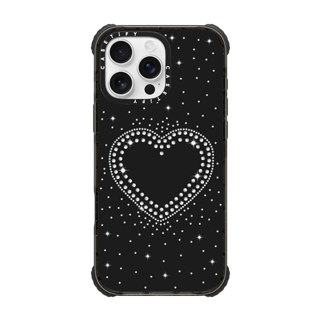 CASETiFY iPhone 16 Pro Max Case Black ウルトラ インパクトケース MagSafe 対応 Heart,Pattern Pattern,Heart,Monochrome RHINESTONE ROMANCE Mother's Day CASETiFY iPhone 16 Pro Max Case Black ウルトラ インパクトケース MagSafe 対応 Heart,Pattern Pattern,Heart,Monochrome RHINESTONE ROMANCE Mother's Day