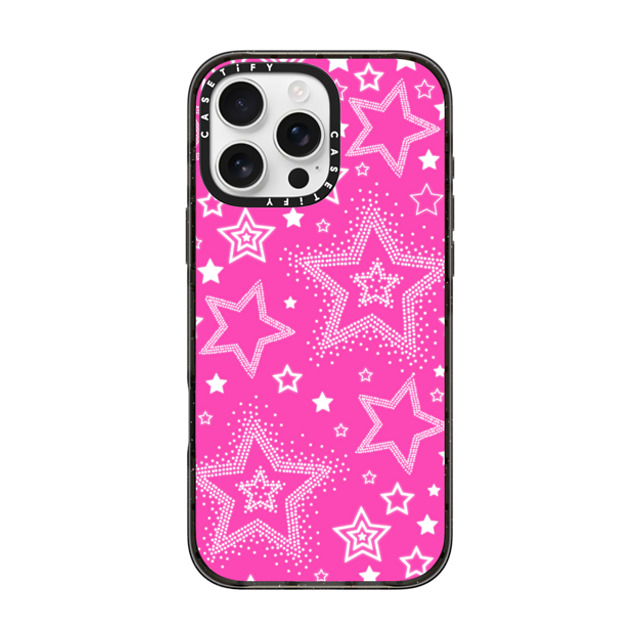 CASETiFY iPhone 16 Pro Max ケース ブラック インパクトケース Star,Pattern Star,Y2K,Pattern Pink Girly Punk Case Mother's Day CASETiFY iPhone 16 Pro Max ケース ブラック インパクトケース Star,Pattern Star,Y2K,Pattern Pink Girly Punk Case Mother's Day