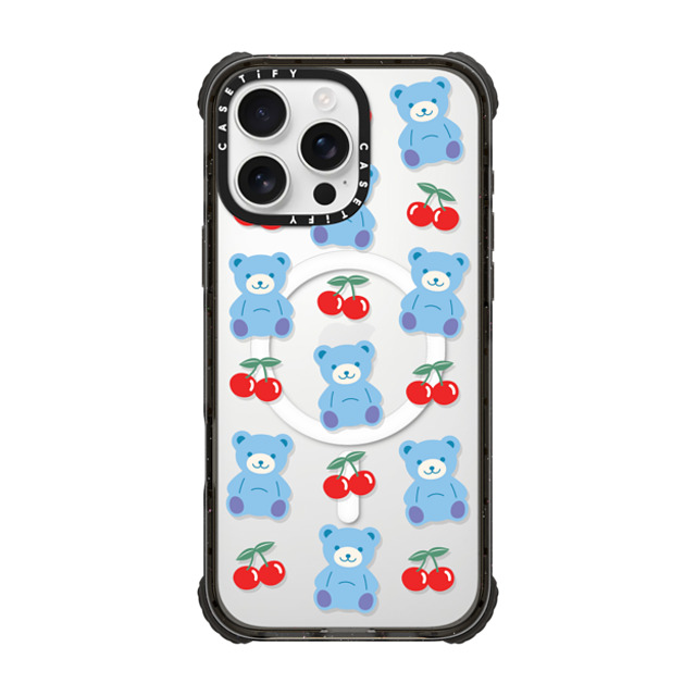 CASETiFY iPhone 16 Pro Max ケース ブラック ウルトラ インパクトケース MagSafe 対応 Cherry,Bear Animal,Cartoon,Cherry,Pattern,Cartoon,Y2K,Bear Cherrie Bear Father's Day CASETiFY iPhone 16 Pro Max ケース ブラック ウルトラ インパクトケース MagSafe 対応 Cherry,Bear Animal,Cartoon,Cherry,Pattern,Cartoon,Y2K,Bear Cherrie Bear Father's Day