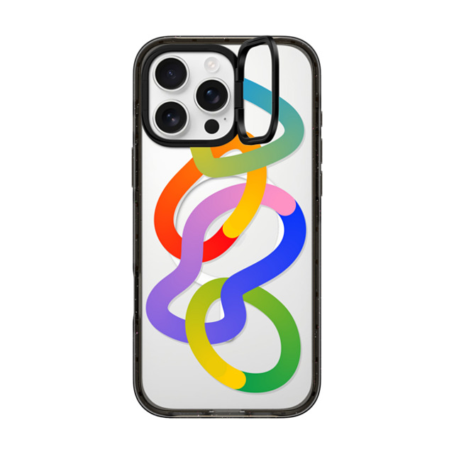 CASETiFY iPhone 16 Pro Max ケース ブラック インパクトリングスタンドケース MagSafe対応 Rainbow,Abstract Rainbow,Digital Art,Abstract Hula hoops Father's Day CASETiFY iPhone 16 Pro Max ケース ブラック インパクトリングスタンドケース MagSafe対応 Rainbow,Abstract Rainbow,Digital Art,Abstract Hula hoops Father's Day