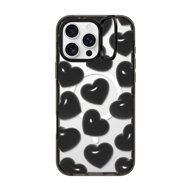 CASETiFY iPhone 16 Pro Max Case Black インパクトリングスタンドケース MagSafe対応 Pattern,Monochrome Pattern,Monochrome Black Hearts Father's Day CASETiFY iPhone 16 Pro Max Case Black インパクトリングスタンドケース MagSafe対応 Pattern,Monochrome Pattern,Monochrome Black Hearts Father's Day