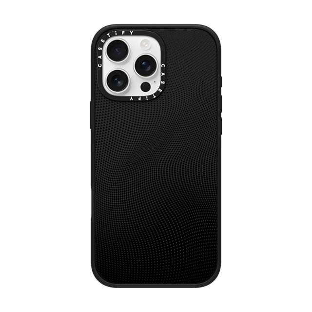 CASETiFY iPhone 16 Pro Max ケース マットブラック インパクトケース MagSafe対応 Checkered,Monochrome,Gradient Gradient Spots