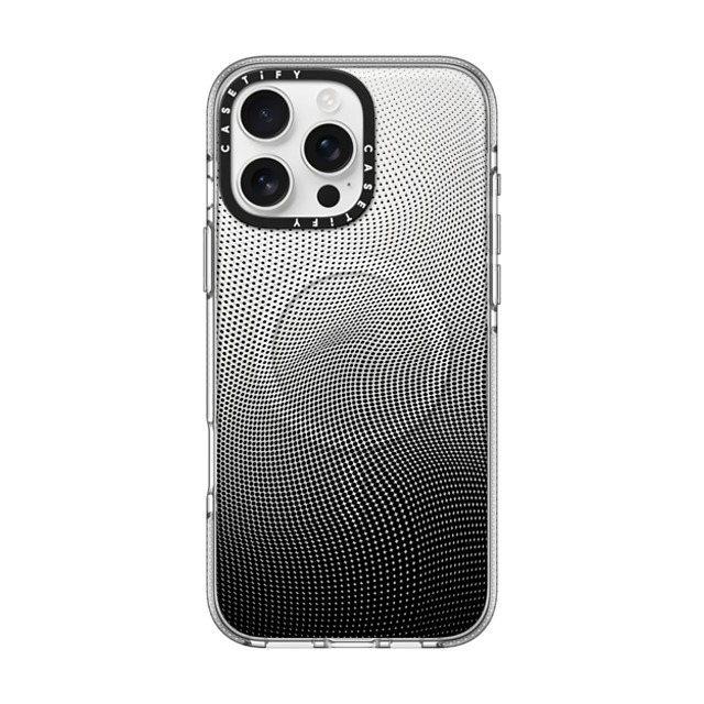 CASETiFY iPhone 16 Pro Max ケース クリア クリア ケース MagSafe対応 Checkered,Monochrome,Gradient Gradient Spots