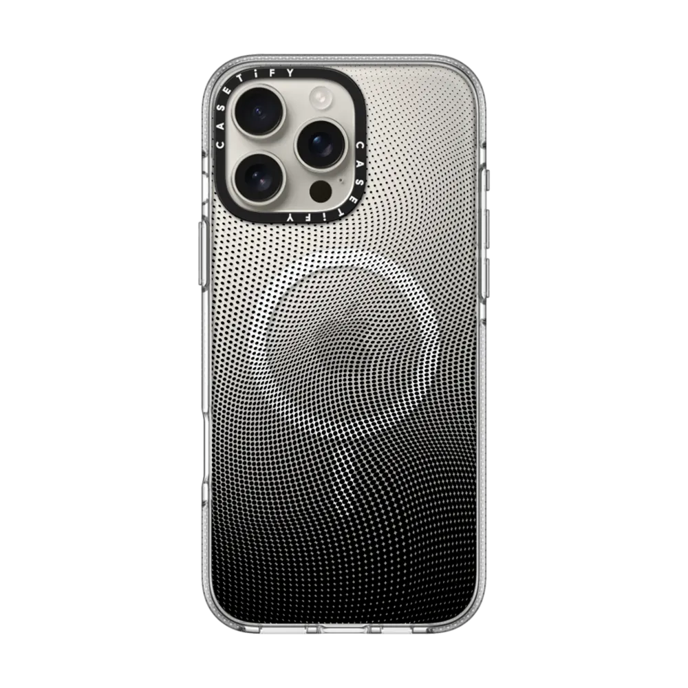 Clear iPhone 16 Pro Max Case MagSafe Compatible - Gradient Spots