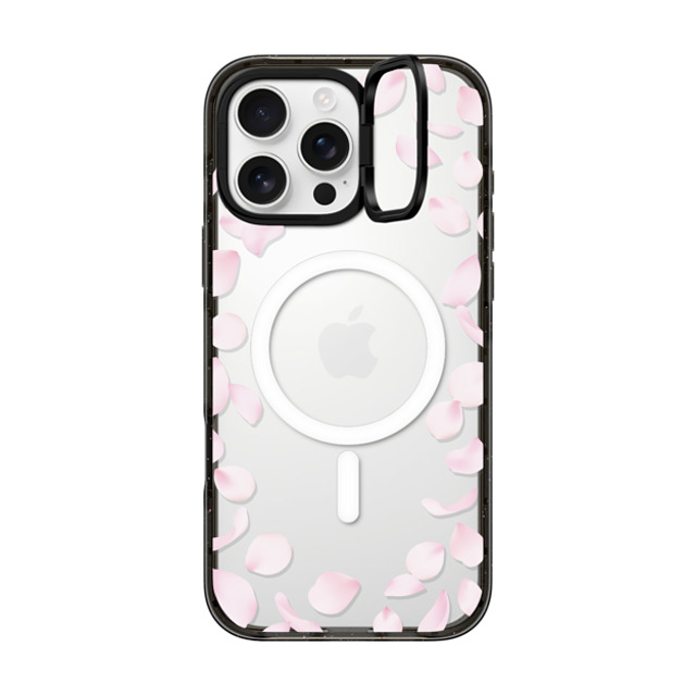 CASETiFY iPhone 16 Pro Max Case Black インパクトリングスタンドケース MagSafe対応 Sakura Petal Frame casetify_artist Father's Day CASETiFY iPhone 16 Pro Max Case Black インパクトリングスタンドケース MagSafe対応 Sakura Petal Frame casetify_artist Father's Day