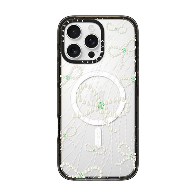 CASETiFY iPhone 16 Pro Max ケース ブラック インパクトケース MagSafe対応 Mint Melody casetify_artist