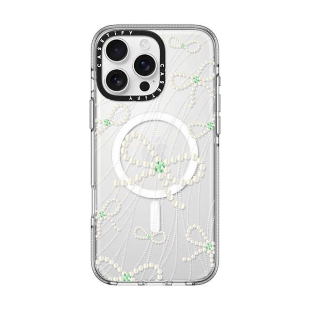 CASETiFY iPhone 16 Pro Max ケース クリア クリア ケース MagSafe対応 Mint Melody casetify_artist