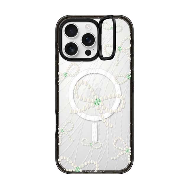 CASETiFY iPhone 16 Pro Max ケース ブラック インパクトリングスタンドケース MagSafe対応 Mint Melody casetify_artist