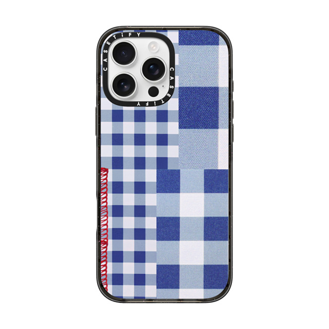 CASETiFY iPhone 16 Pro Max ケース ブラック インパクトケース Gingham Picnic casetify_artist