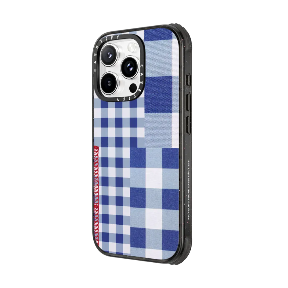 Impact Ring Stand iPhone 16 Pro Max Case MagSafe Compatible - Gingham Picnic