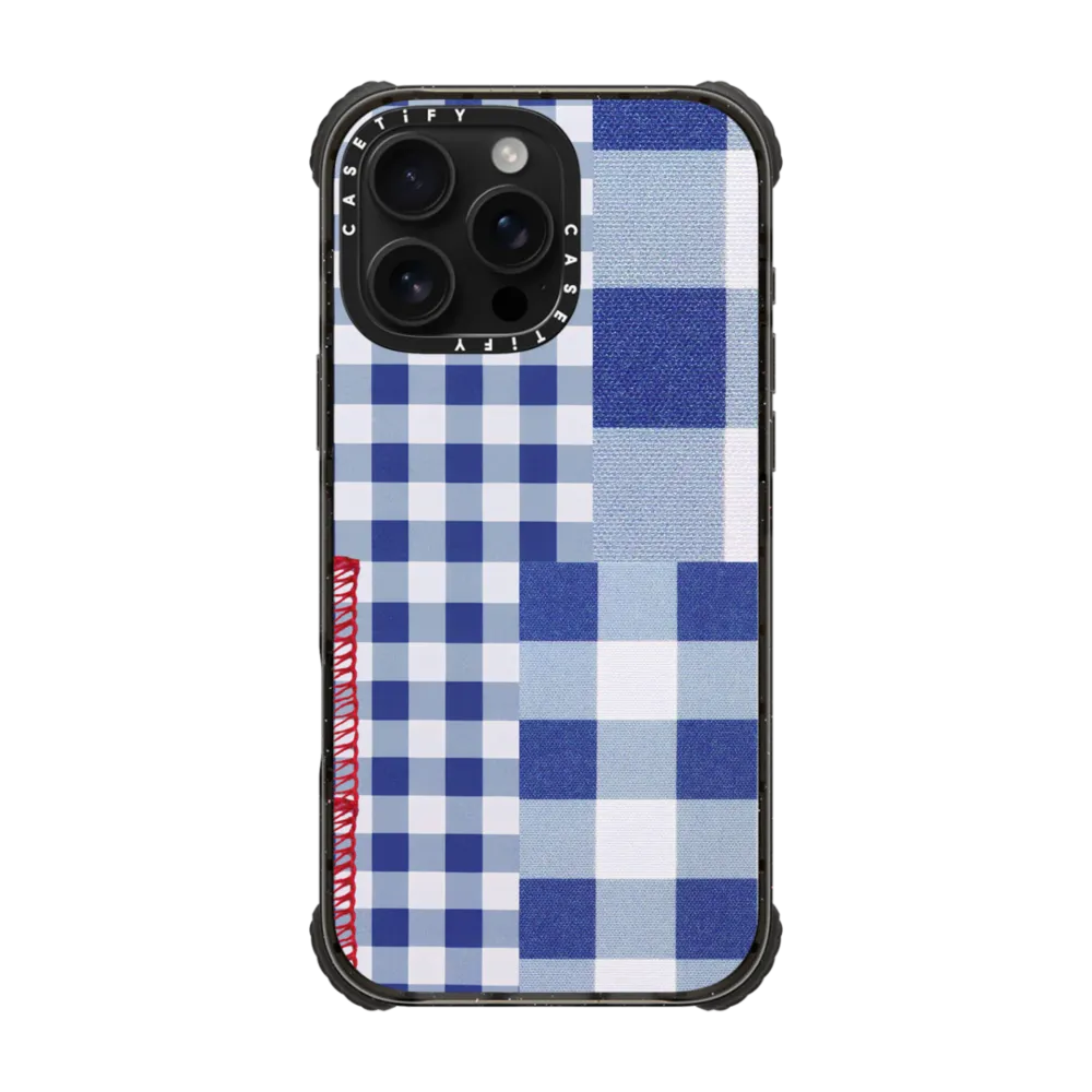 Impact Ring Stand iPhone 16 Pro Max Case MagSafe Compatible - Gingham Picnic