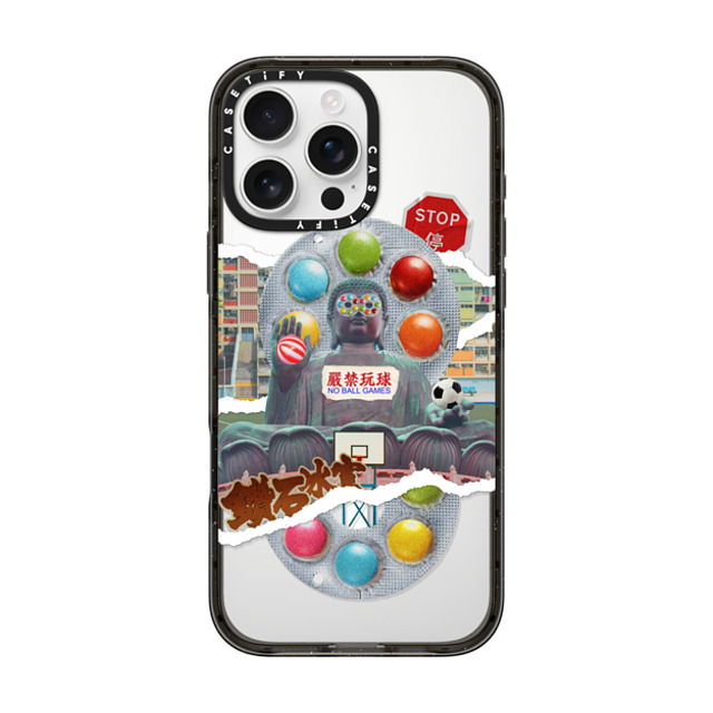 CASETiFY iPhone 16 Pro Max ケース ブラック インパクトケース MagSafe対応 HK Collage - Buddha casetify_artist