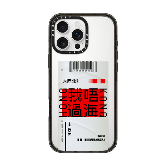 CASETiFY iPhone 16 Pro Max ケース ブラック インパクトケース MagSafe対応 Ticket - Taxi casetify_artist