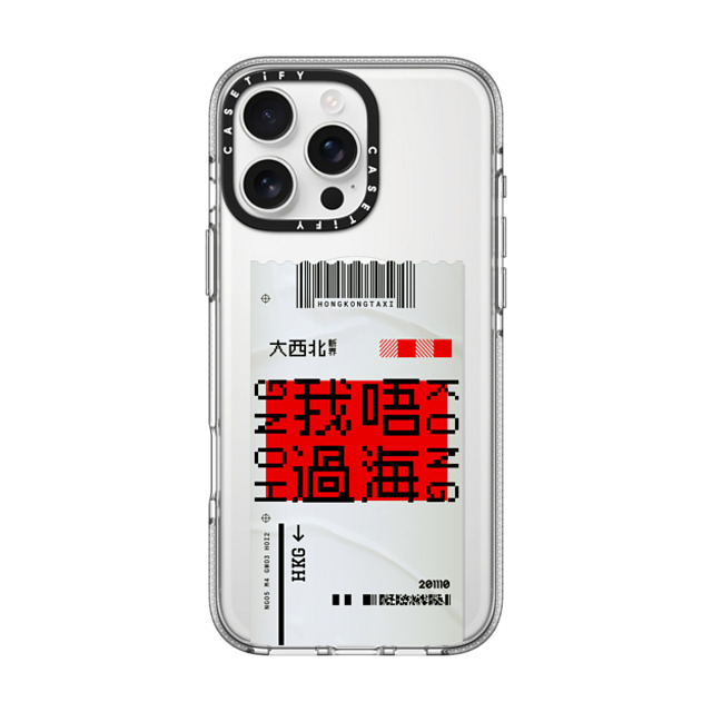 CASETiFY iPhone 16 Pro Max ケース クリア クリア ケース MagSafe対応 Ticket - Taxi casetify_artist