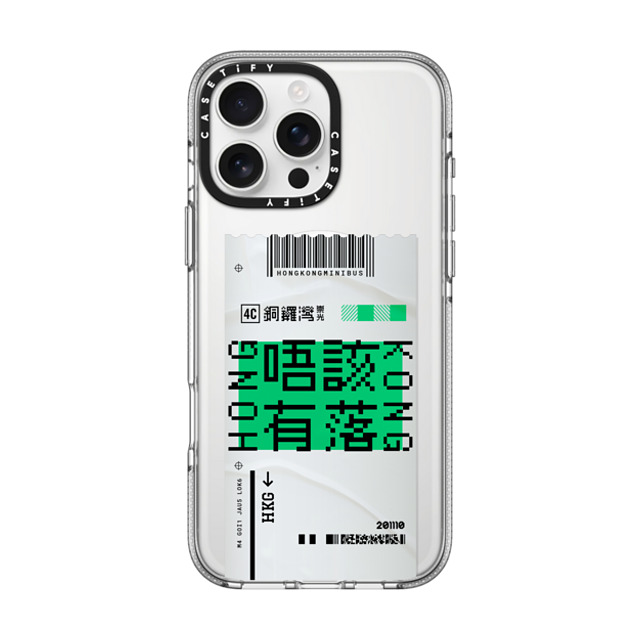 CASETiFY iPhone 16 Pro Max ケース クリア クリア ケース MagSafe対応 Ticket - Minibus casetify_artist