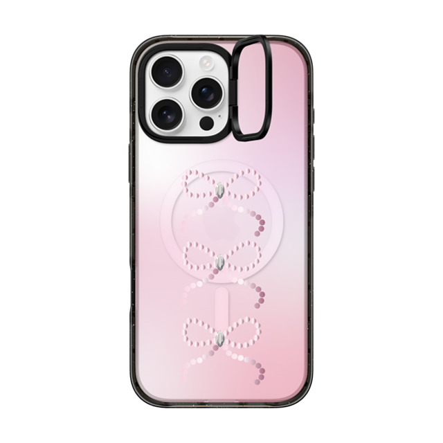 CASETiFY iPhone 16 Pro Max ケース ブラック インパクトリングスタンドケース MagSafe対応 Anne's Diary casetify_artist