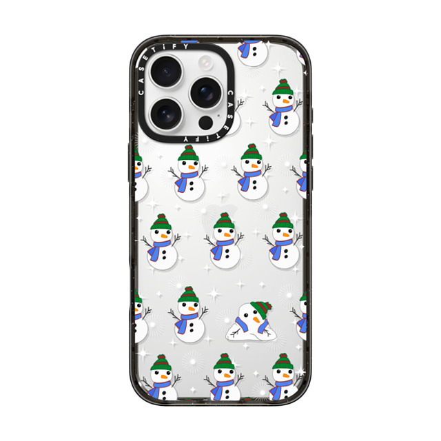 CASETiFY iPhone 16 Pro Max ケース ブラック インパクトケース Snowman Meltdown casetify_artist