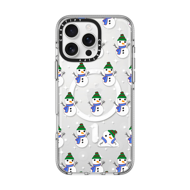 CASETiFY iPhone 16 Pro Max ケース クリア クリア ケース MagSafe対応 Snowman Meltdown casetify_artist