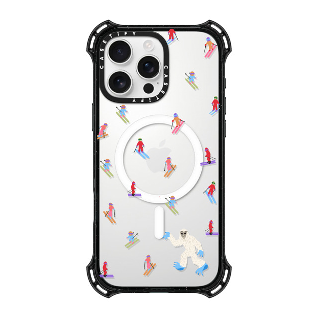 CASETiFY iPhone 16 Pro Max ケース ブラック バウンスケース Ski Free casetify_artist