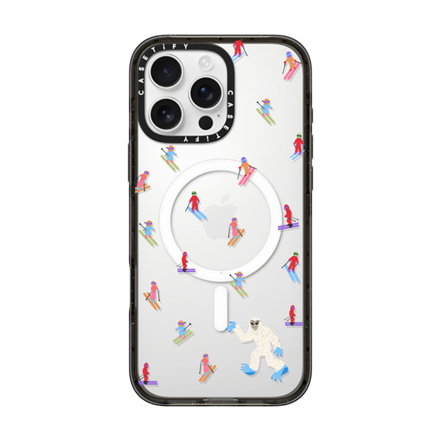 CASETiFY iPhone 16 Pro Max ケース ブラック インパクトケース MagSafe対応 Ski Free casetify_artist