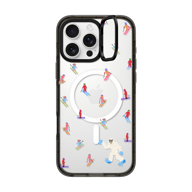 CASETiFY iPhone 16 Pro Max ケース ブラック インパクトリングスタンドケース MagSafe対応 Ski Free casetify_artist