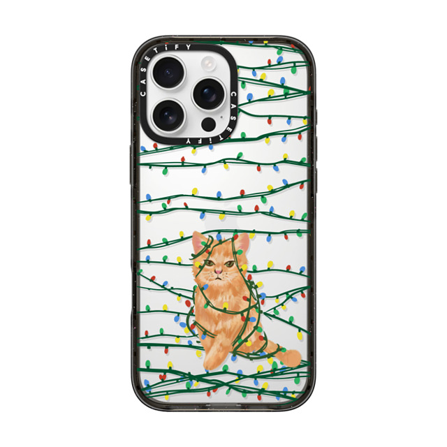 CASETiFY iPhone 16 Pro Max ケース ブラック インパクトケース Meowy Catmas casetify_artist