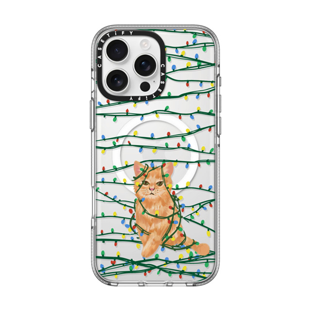 CASETiFY iPhone 16 Pro Max ケース クリア クリア ケース MagSafe対応 Meowy Catmas casetify_artist