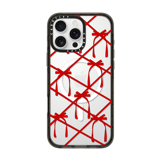 CASETiFY iPhone 16 Pro Max ケース ブラック インパクトケース MagSafe対応 Bow casetify_artist