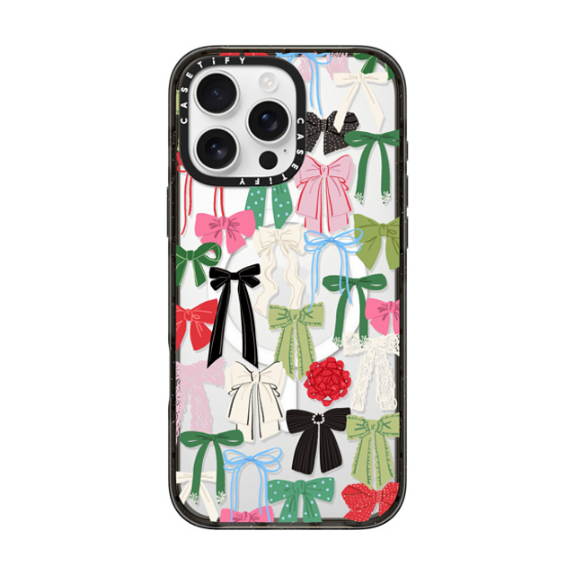 CASETiFY iPhone 16 Pro Max ケース ブラック インパクトケース MagSafe対応 Put A Bow On It casetify_artist