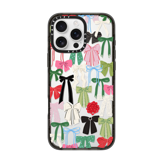 CASETiFY iPhone 16 Pro Max ケース ブラック インパクトケース Put A Bow On It casetify_artist