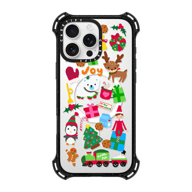 CASETiFY iPhone 16 Pro Max ケース ブラック バウンスケース Holiday Cheer casetify_artist