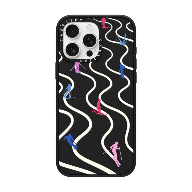 CASETiFY iPhone 16 Pro Max ケース マットブラック インパクトケース MagSafe対応 Downhill Skiing casetify_artist